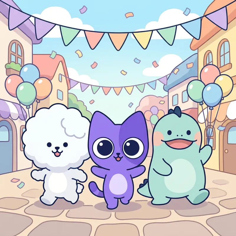 보고 퍼레이드 런 키 아트